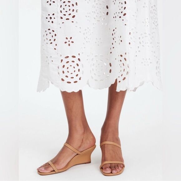Madewell Shoes - Madewell The Kimmy Wedge Sandal Size 9.5 - 2” Wedge Heels Nude Beige Strappy